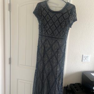 Evening gown. Heavy beading